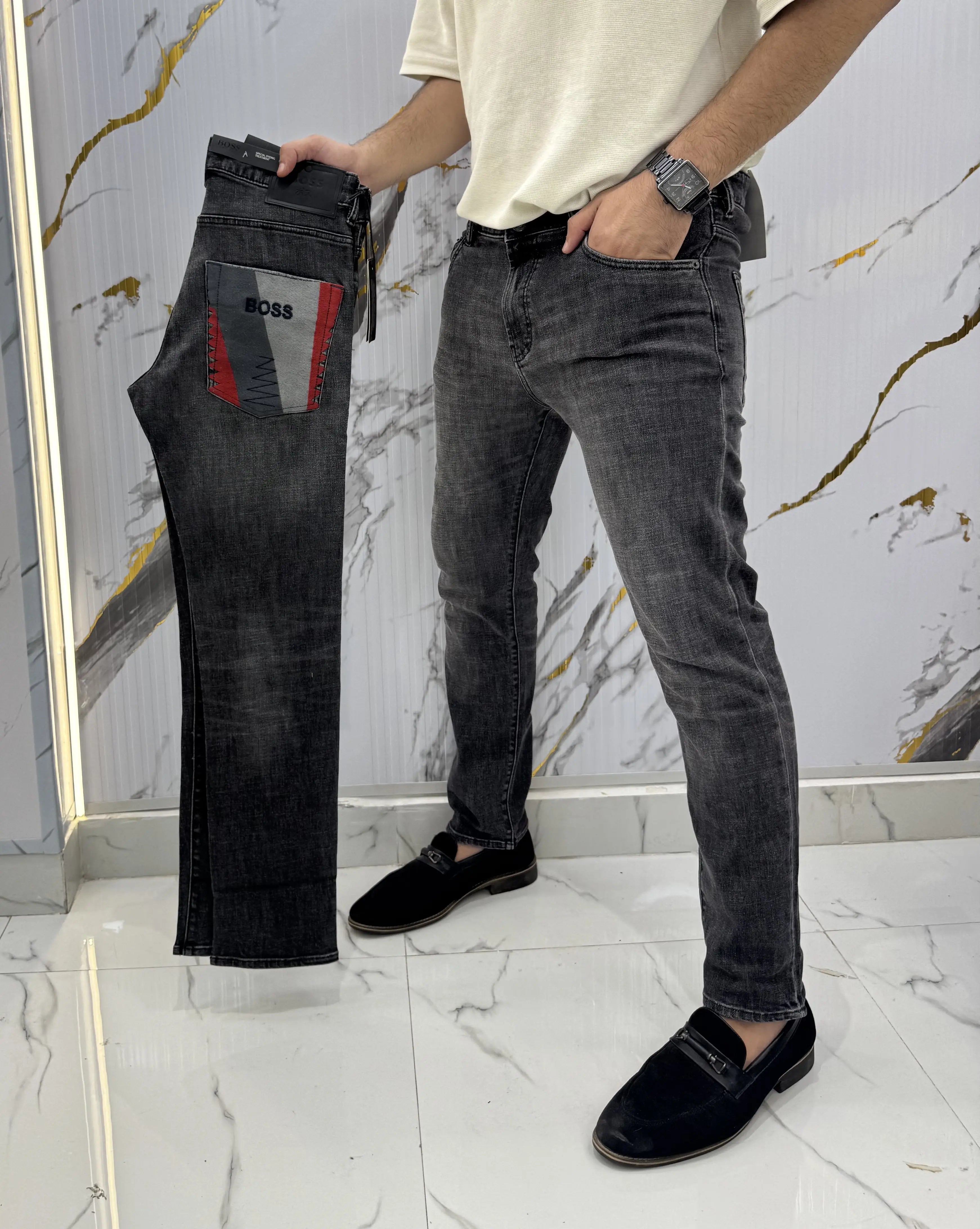Hugo Boss Dark Grey Limited Edtion Imported Denim