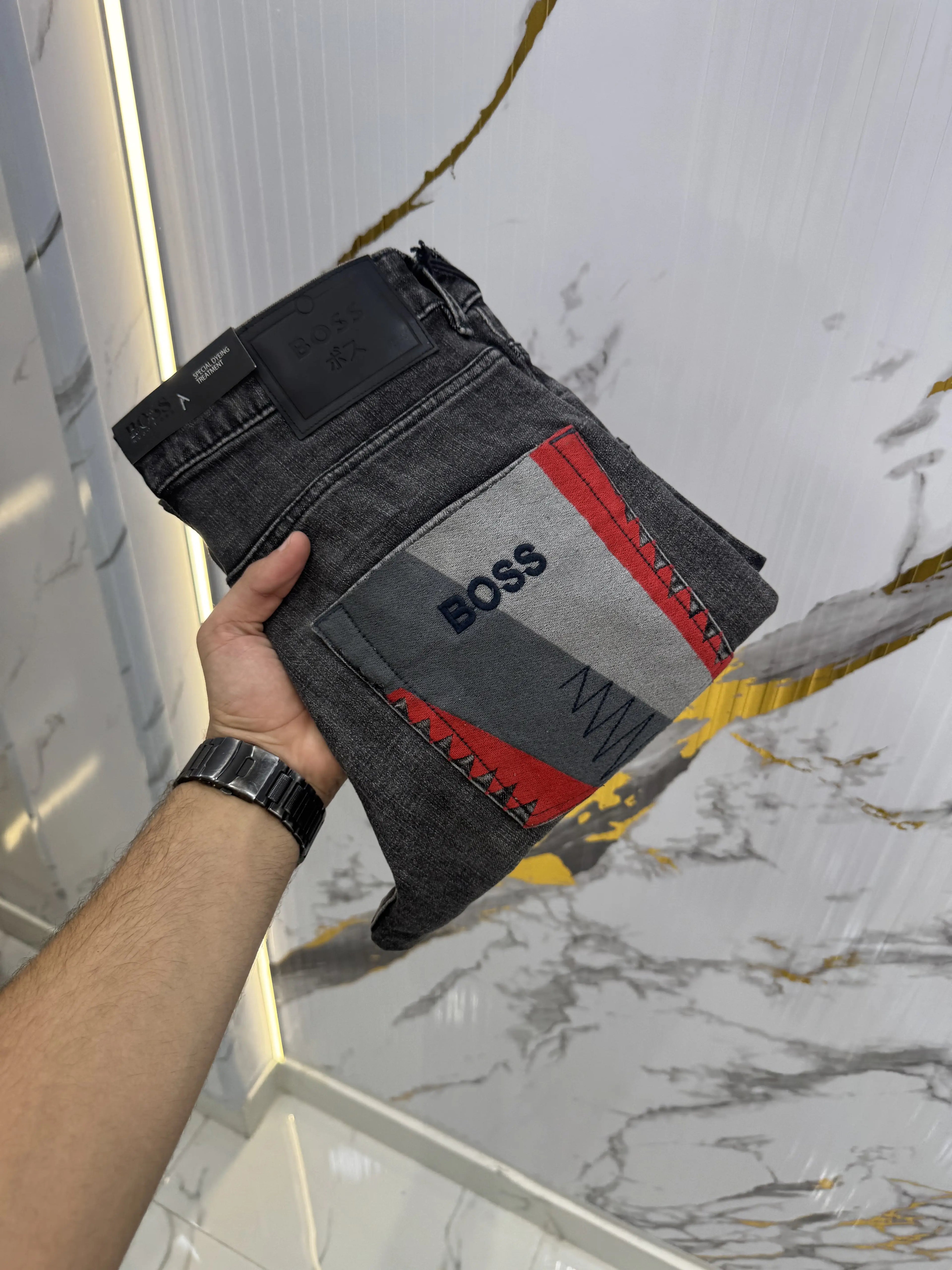 Hugo Boss Dark Grey Limited Edtion Imported Denim