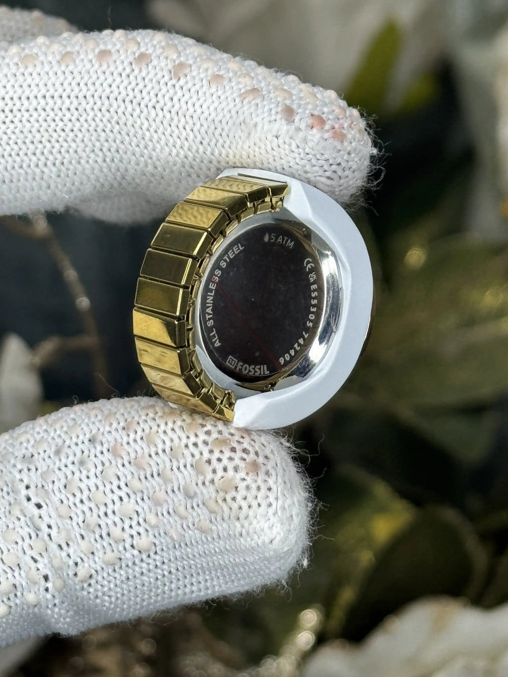 Fossi l Gold White Ring Premium Ladies Watch