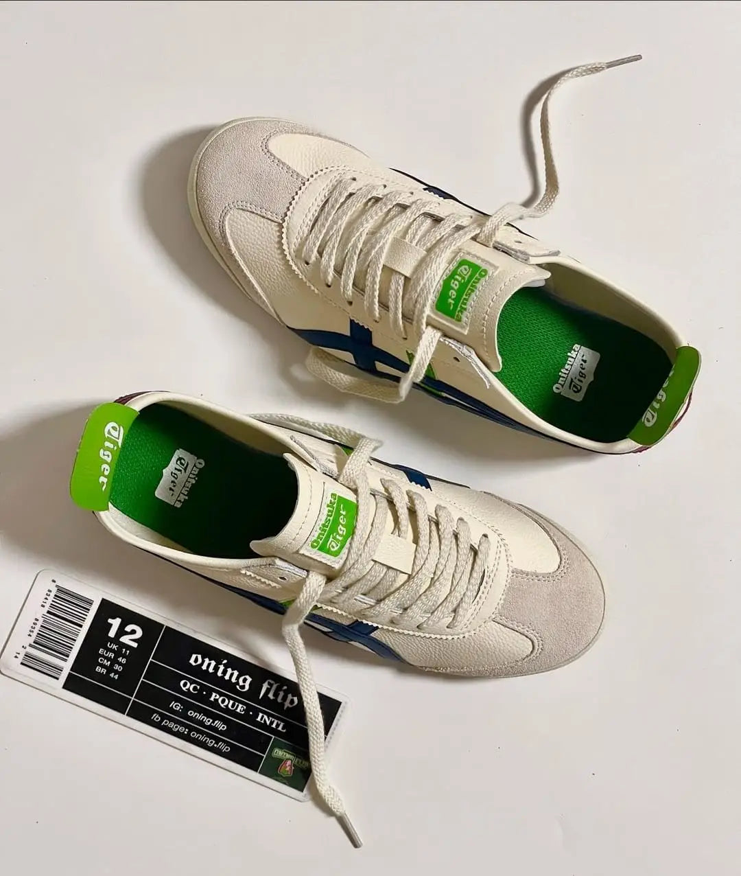 Onitsuk_a Tiger Mexico 66 Cream Mako Blue (Fix ( 152