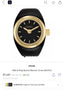Fossi l Gold Black Ring Premium Ladies Watch