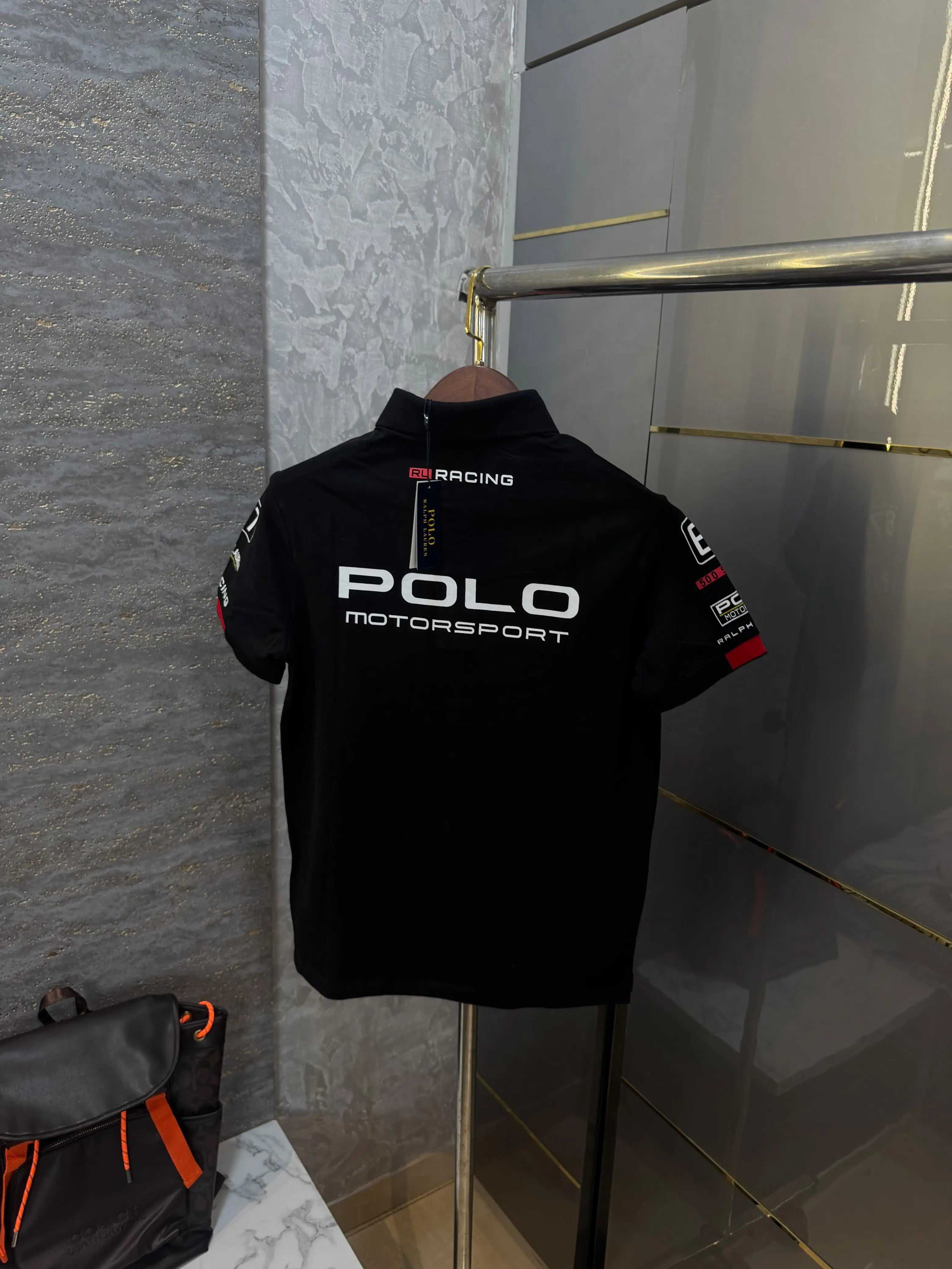 Ralph Lauren Black Embroidery Logo Premium Classic Polo T-Shirt Secondary image