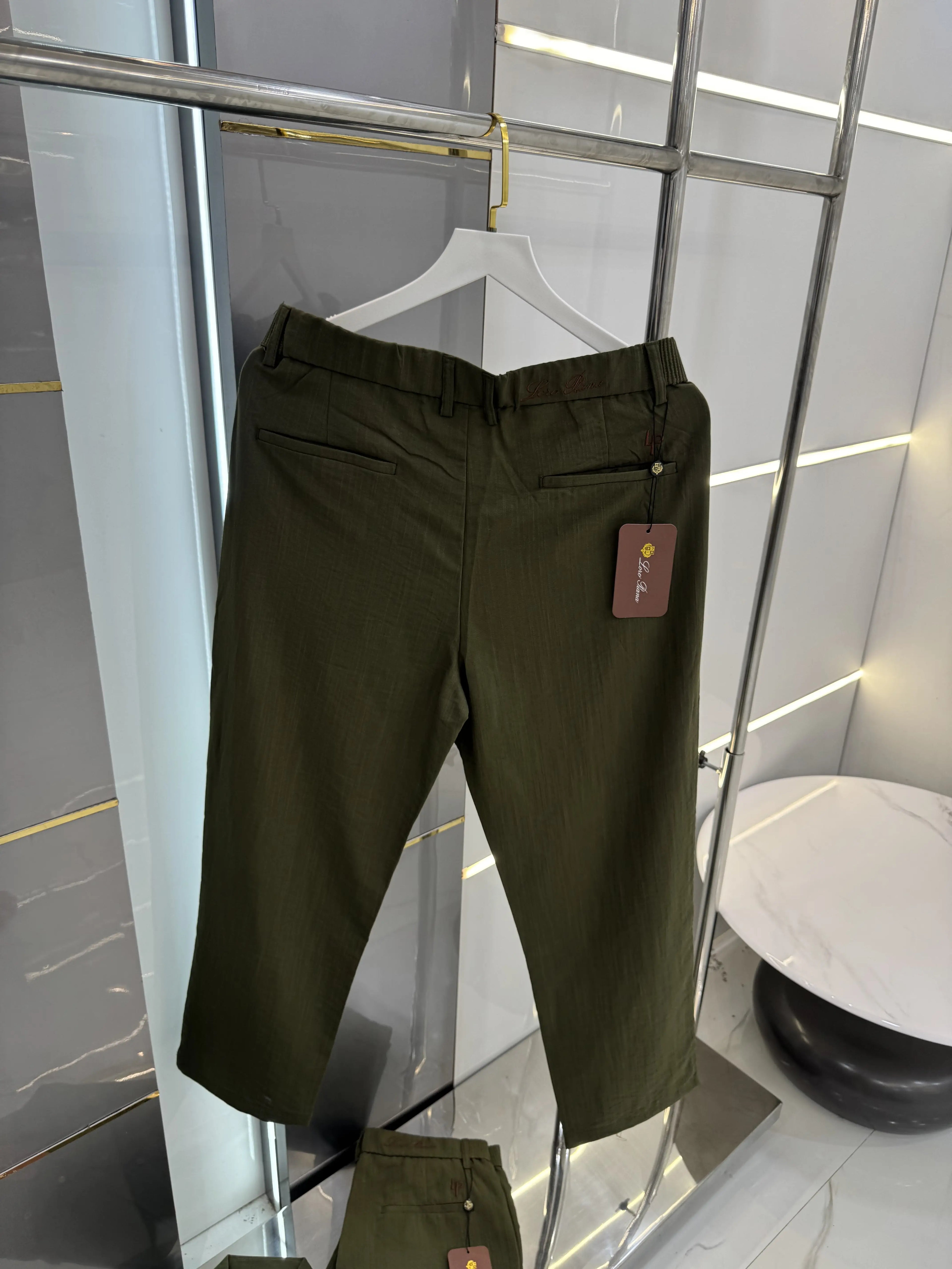 Loro Piana Olive Green Italian Imported Combo