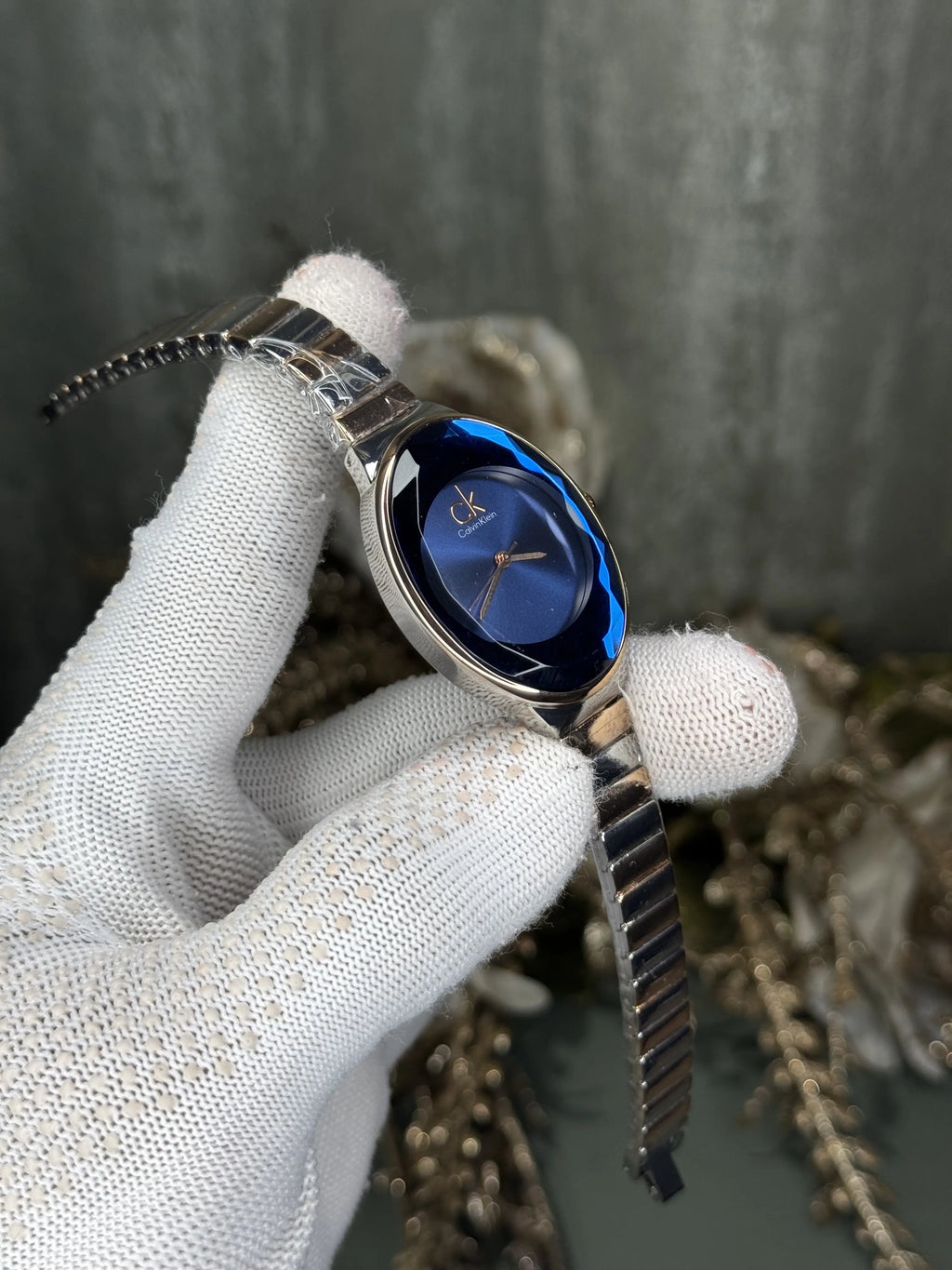 Calvin Klei n 2 Tone Blue Premium Ladies Watch