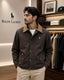 Ralp h Lauren Brown Imported Classic Bomber Jacket
