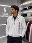 Ralp h Lauren White Imported Premium Bomber Jacket
