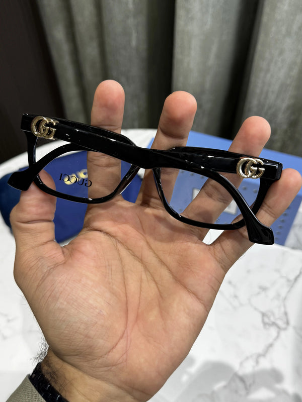 Gucc I All Black Logo Premium Glasses 1537