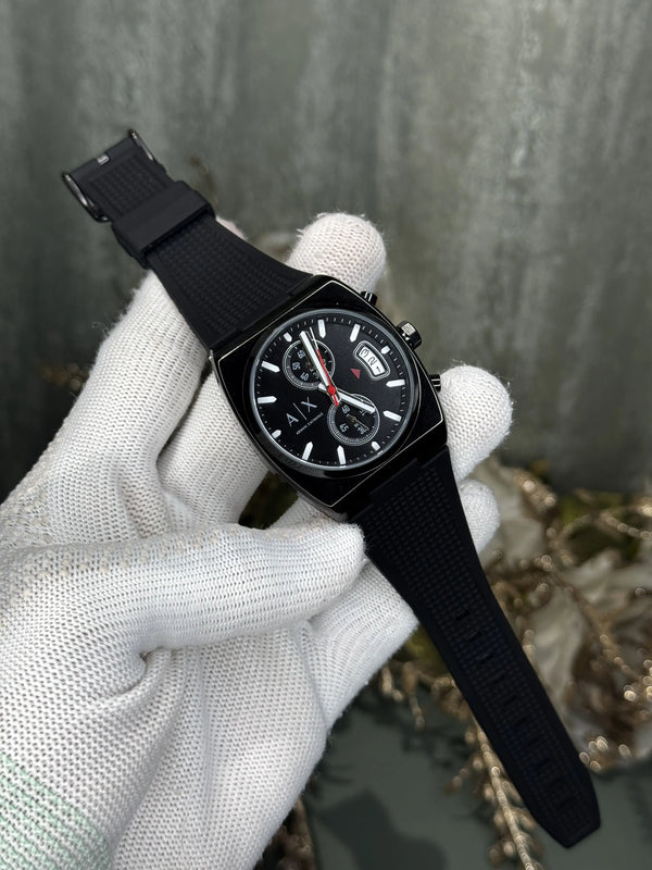 Arman i Exchange Oliver All Black Premium Chronograph Watch