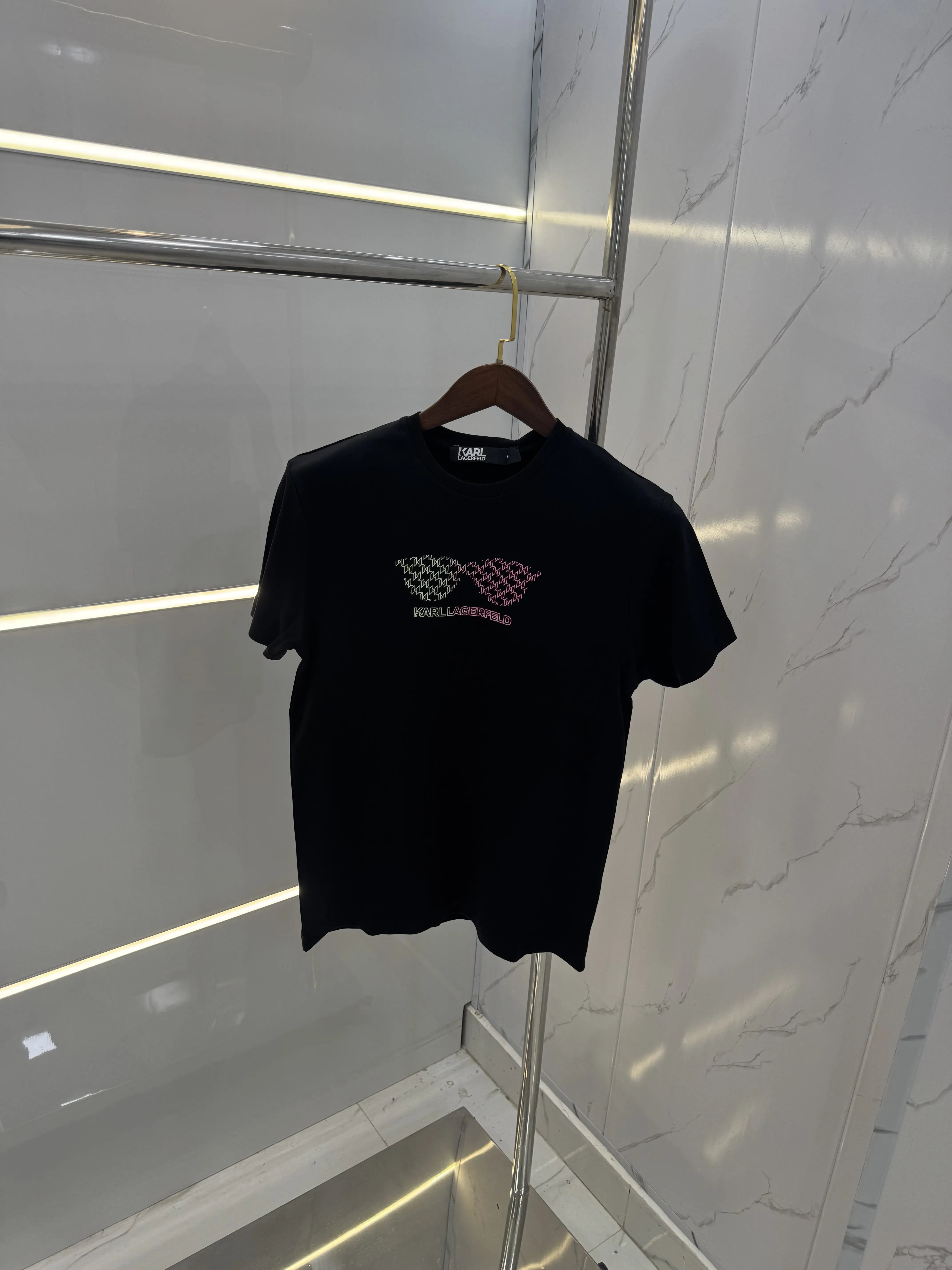 Karl Lagerfeld Black Logo Work Premium T-Shirt Secondary image