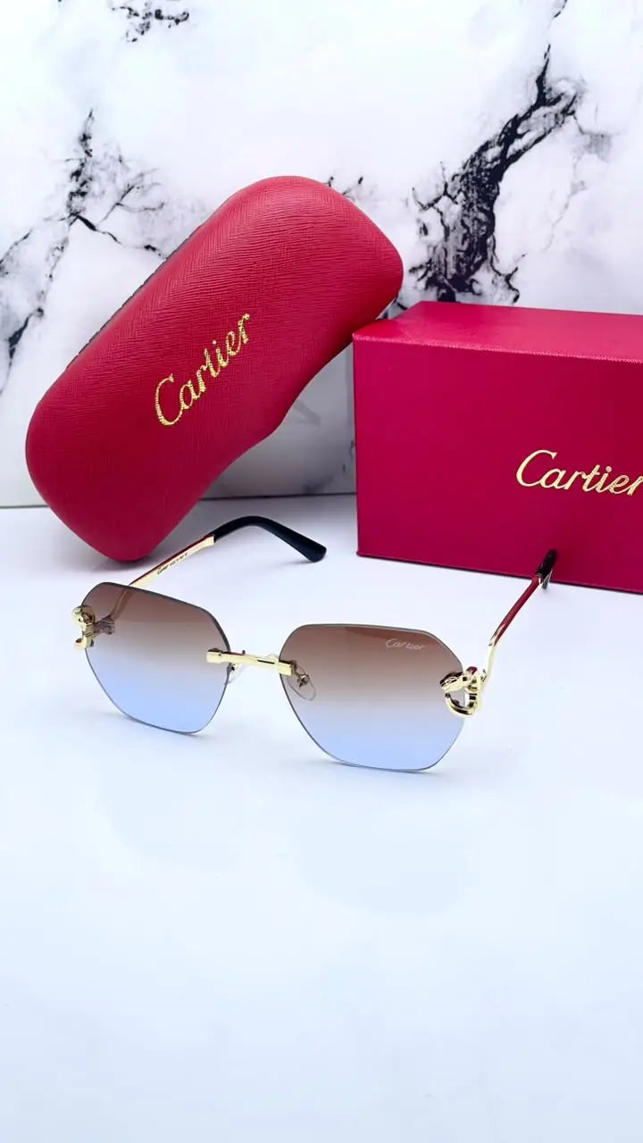 Cartier 8822 gold brown blue