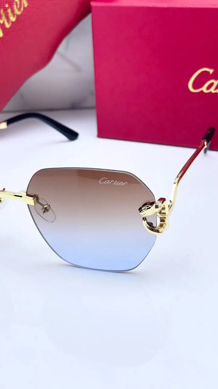 Cartier 8822 gold brown blue