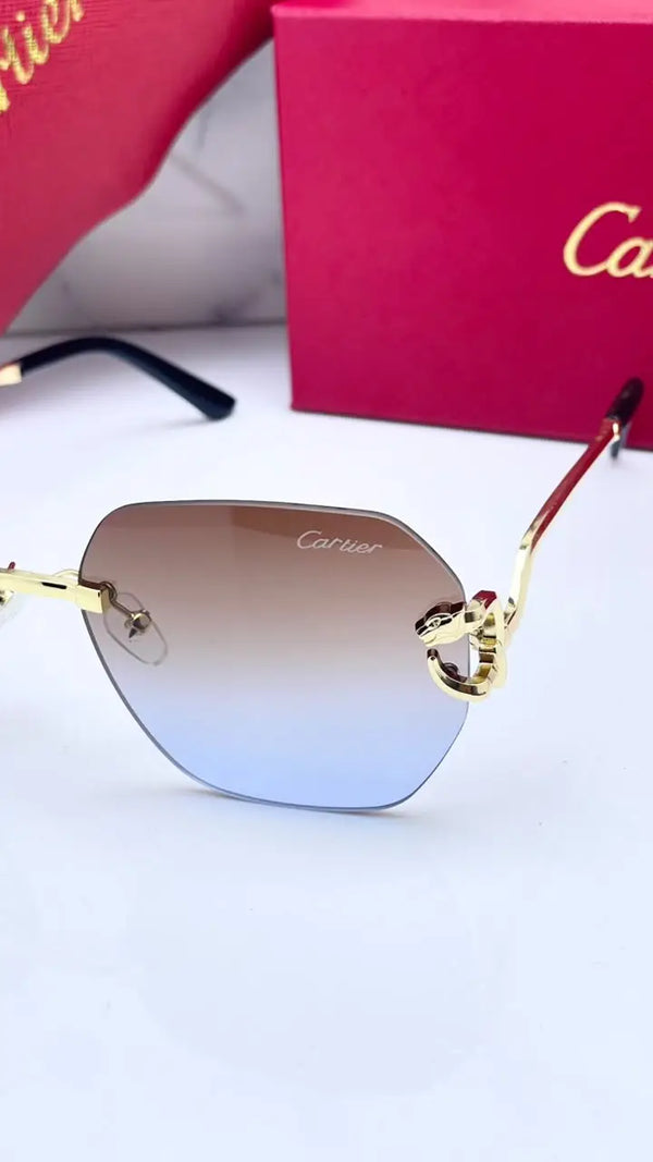 Cartier 8822 gold brown blue