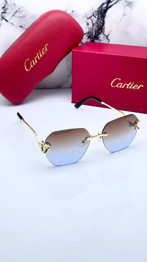 Cartier 8822 gold brown blue