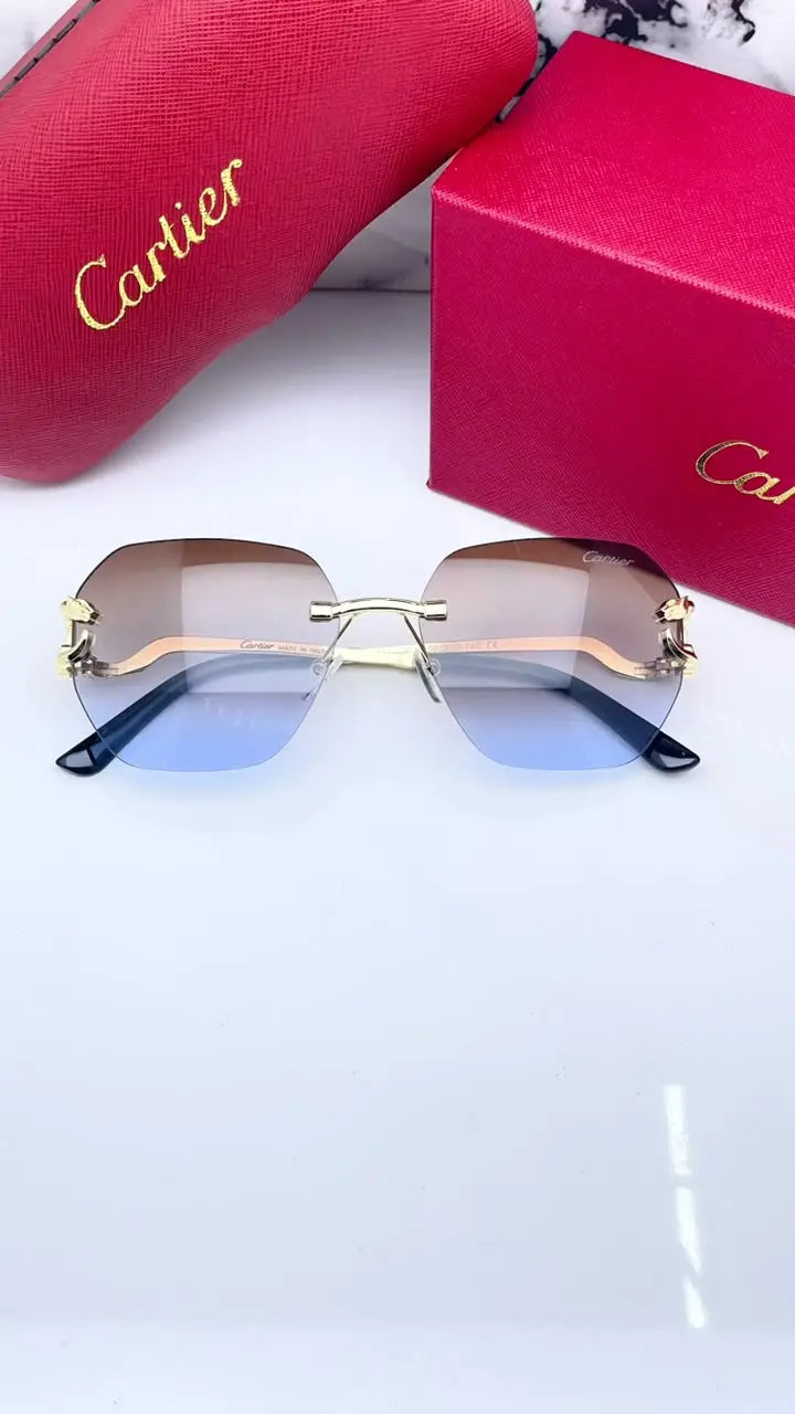 Cartier 8822 gold brown blue