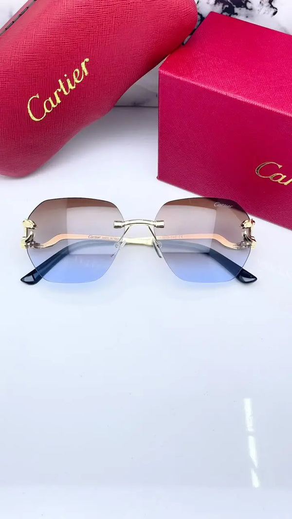Cartier 8822 gold brown blue