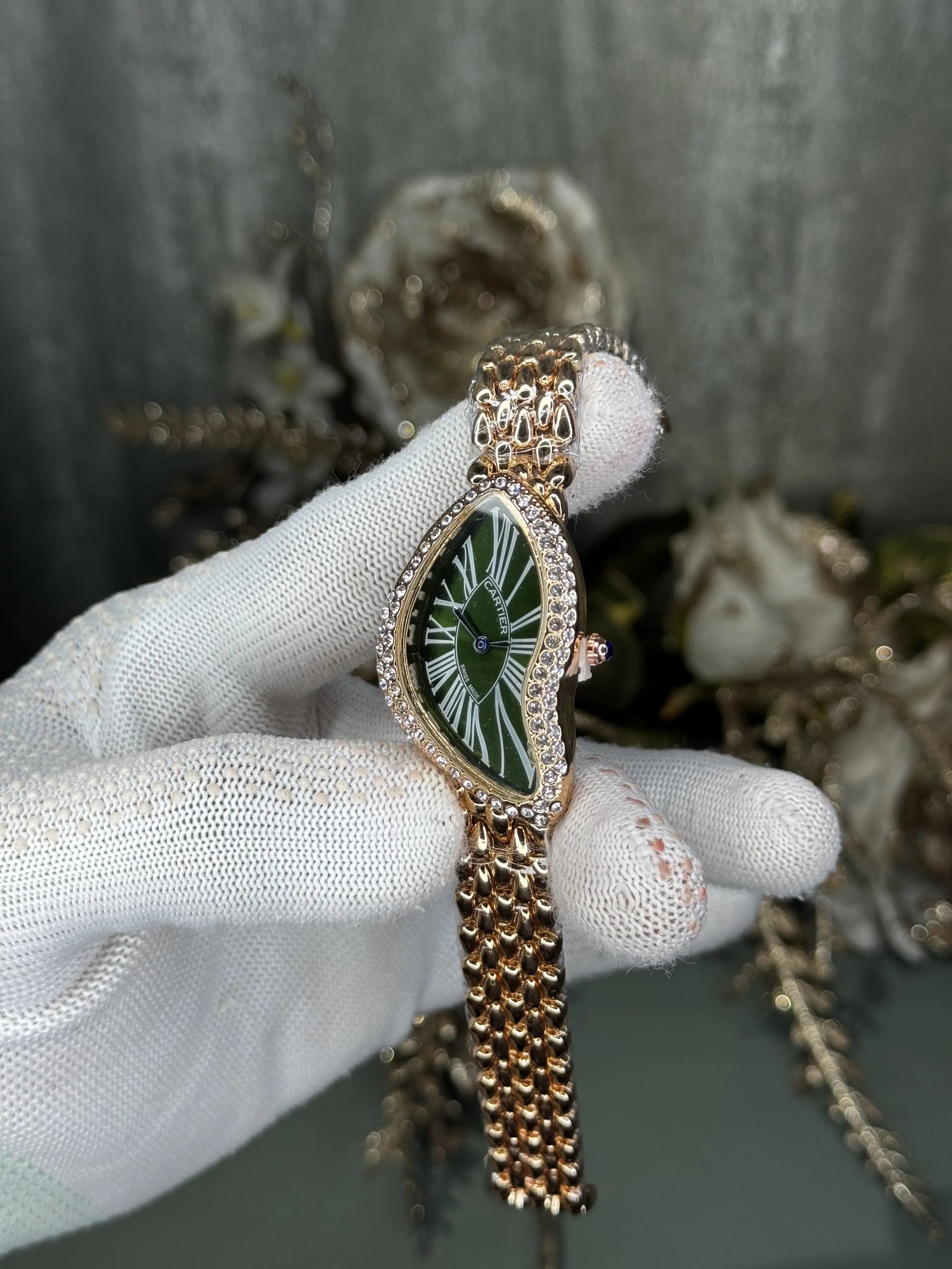 Cartie r RoseGold Green Premium Ladies Watch Main image