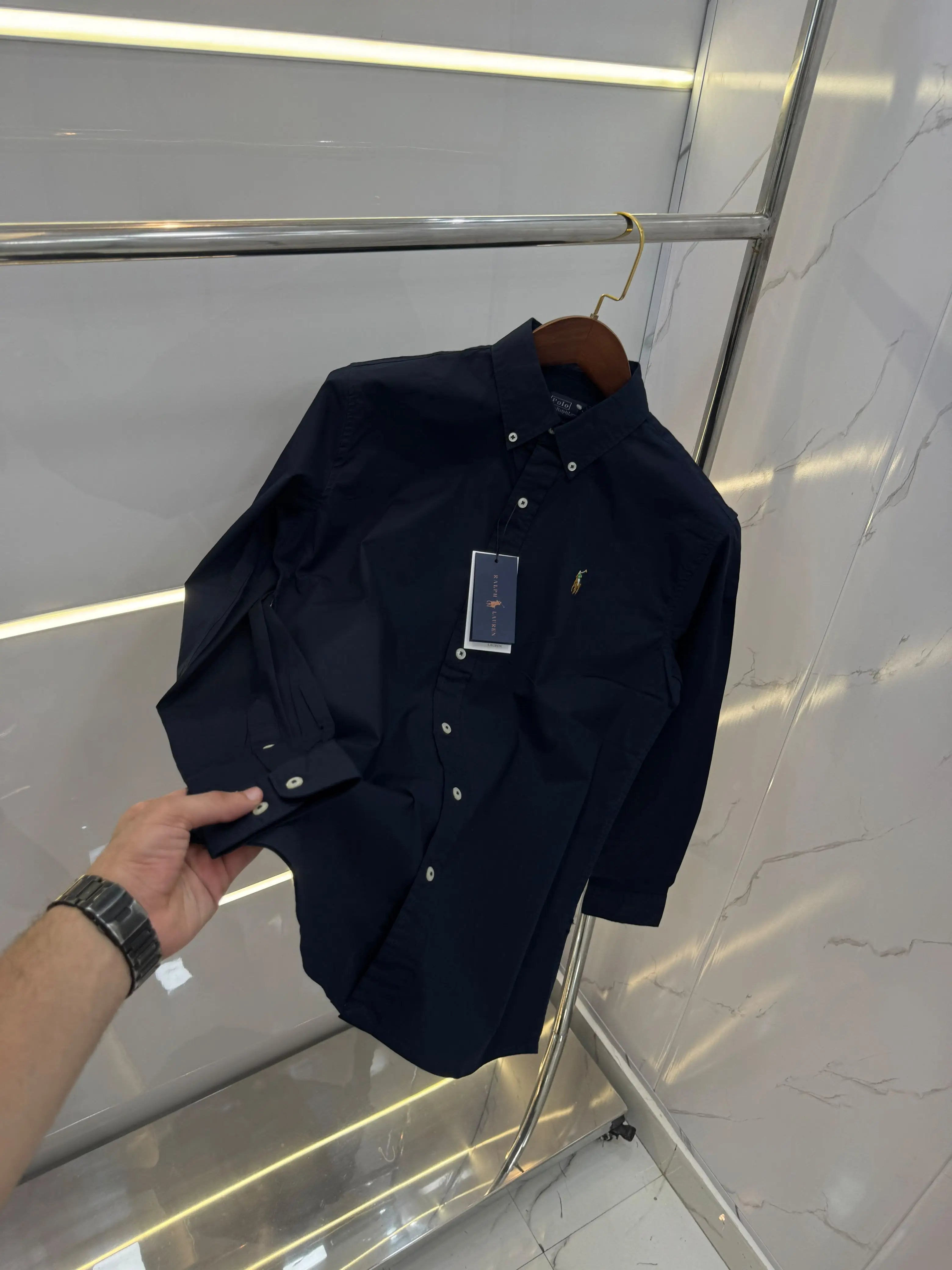 Ralph Lauren Navy Blue Premium cotton Shirt