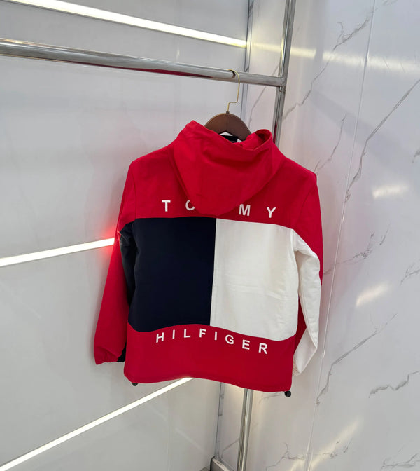 Tomm y Hilfiger Red Imported Premium Bomber Jacket