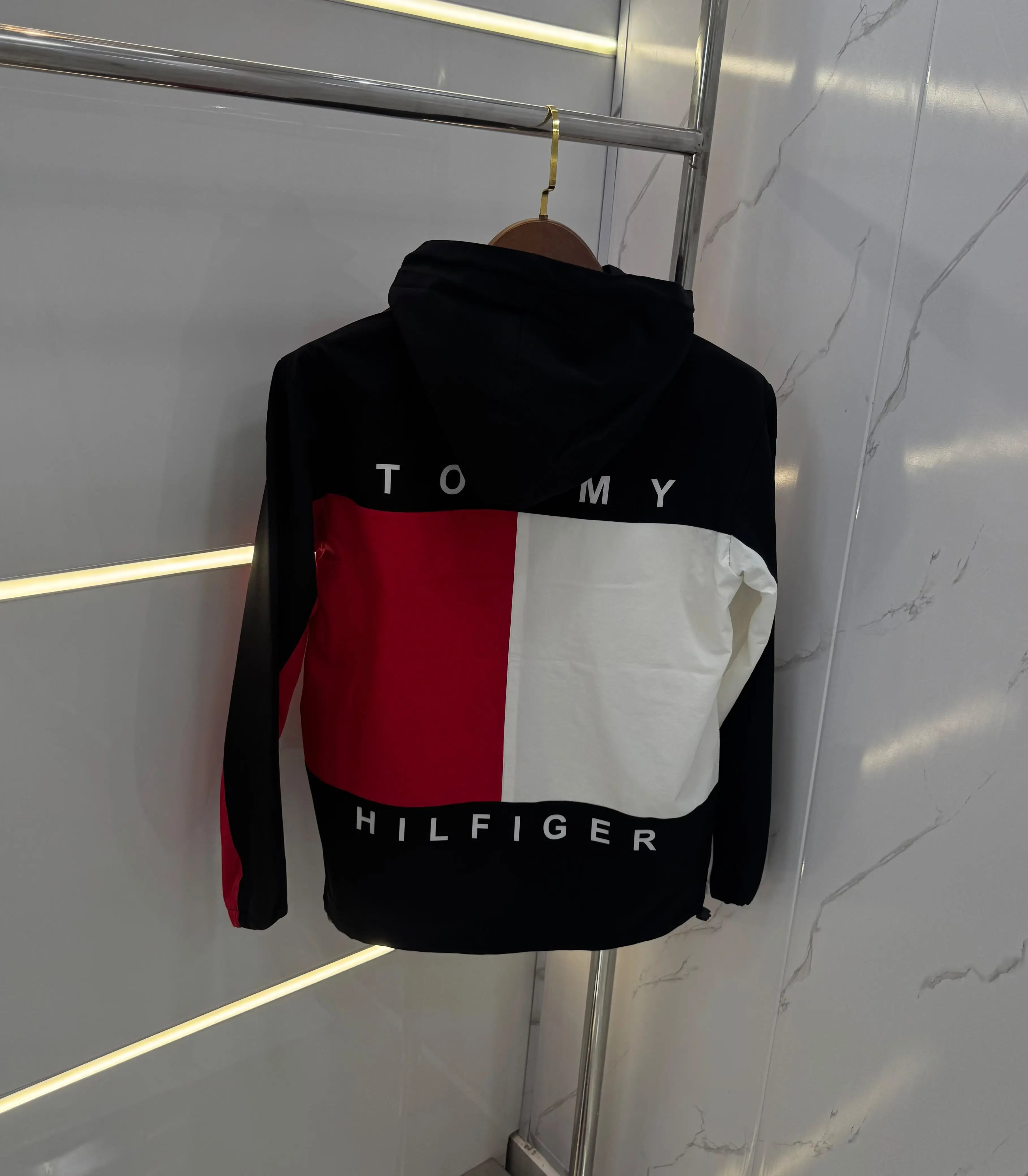 Tomm y Hilfiger Balck Imported Premium Bomber Jacket Secondary image