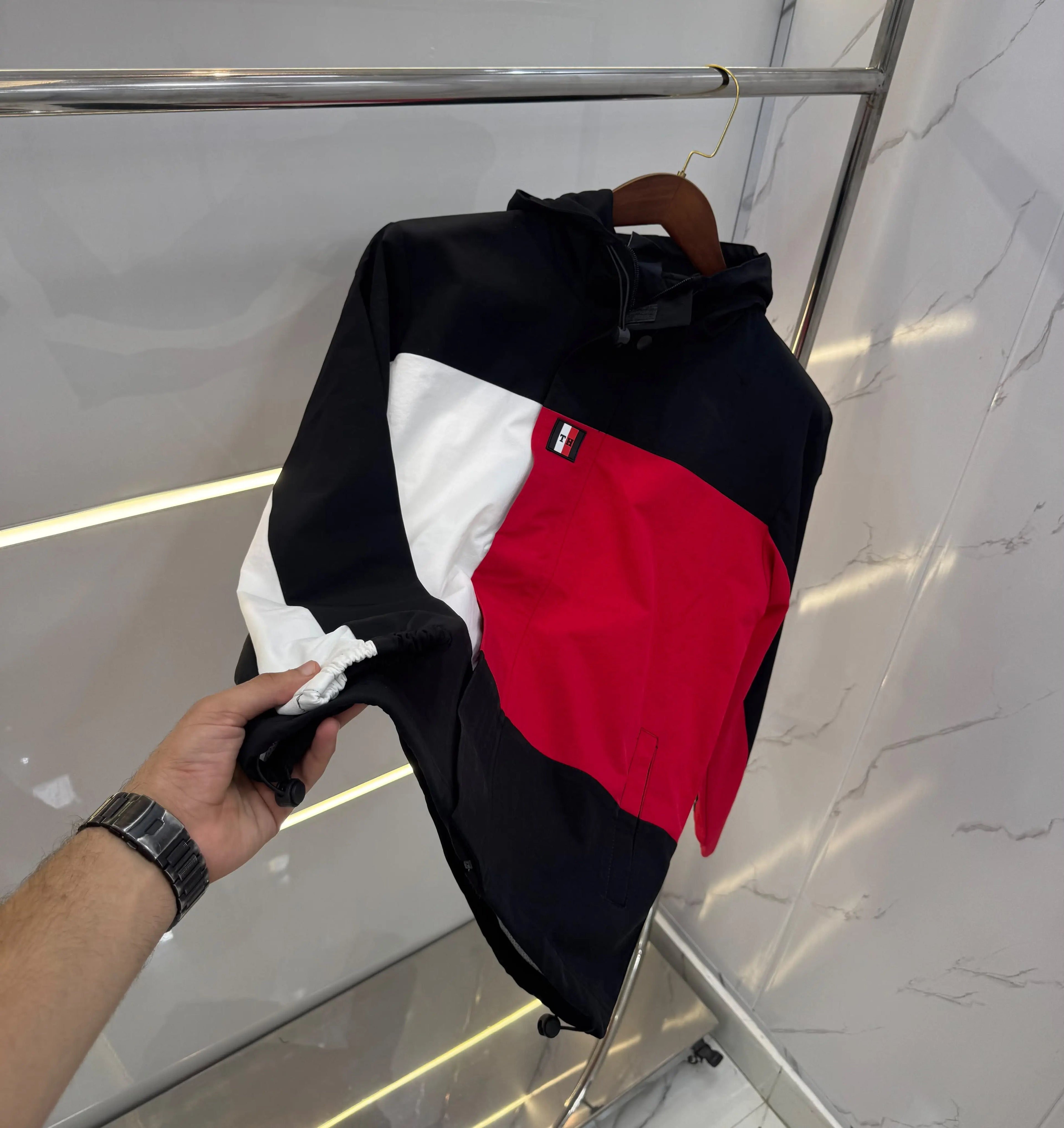 Tomm y Hilfiger Balck Imported Premium Bomber Jacket