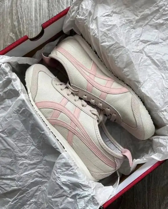 Onitsuk_a Tiger Mexico 66 Oatmeal Ginger Pink