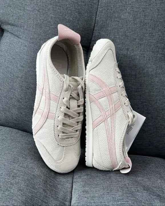 Onitsuk_a Tiger Mexico 66 Oatmeal Ginger Pink