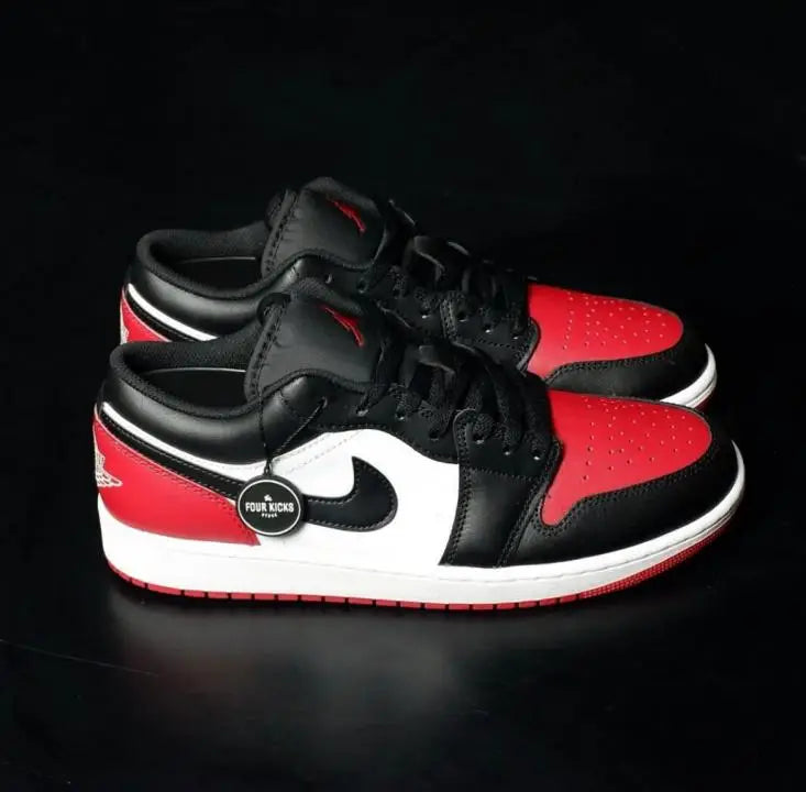Nik_e Aur Jordan Retro 1 Low Bred Toe 