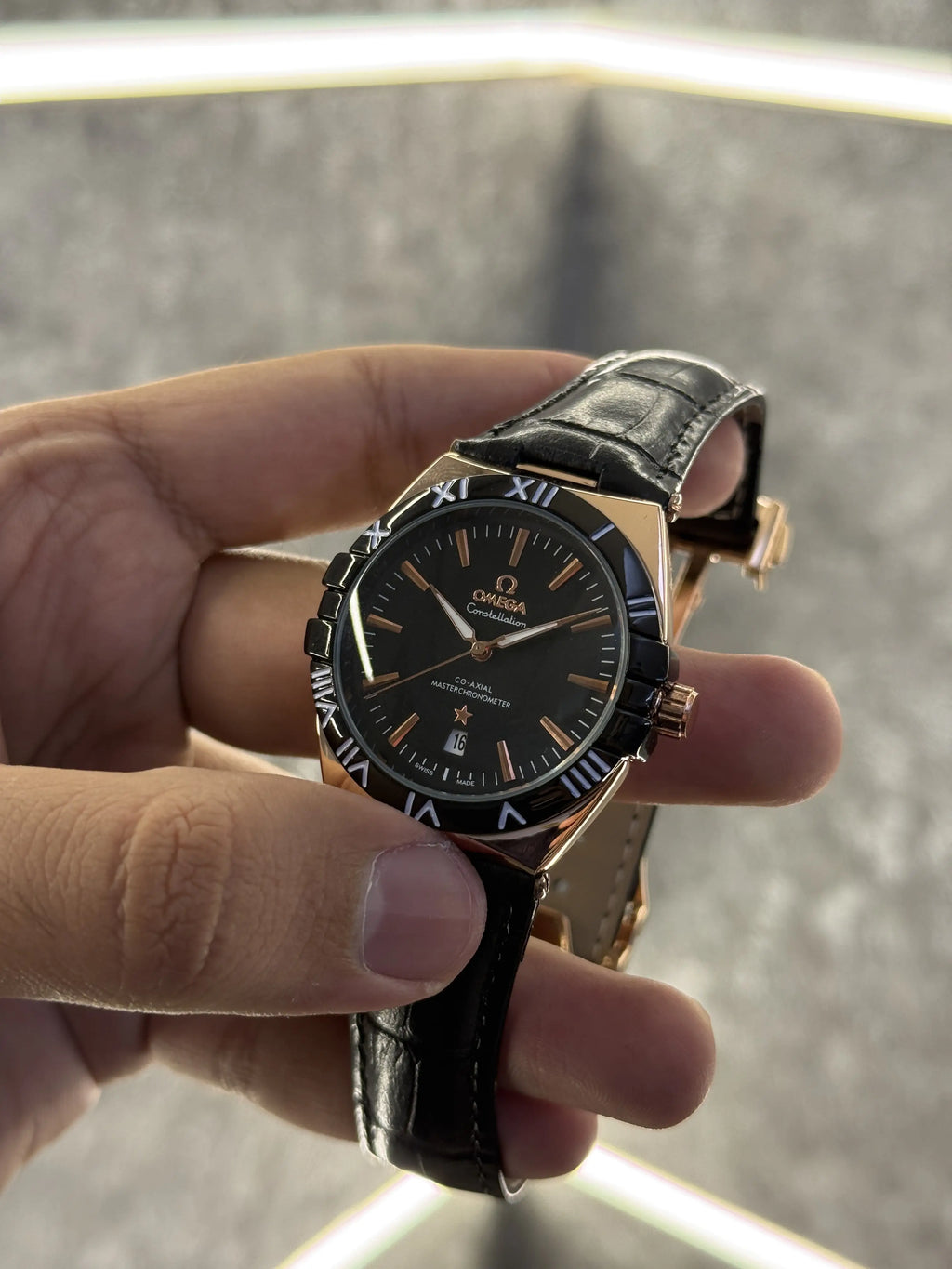 Omega Constellation Premium Black Gold