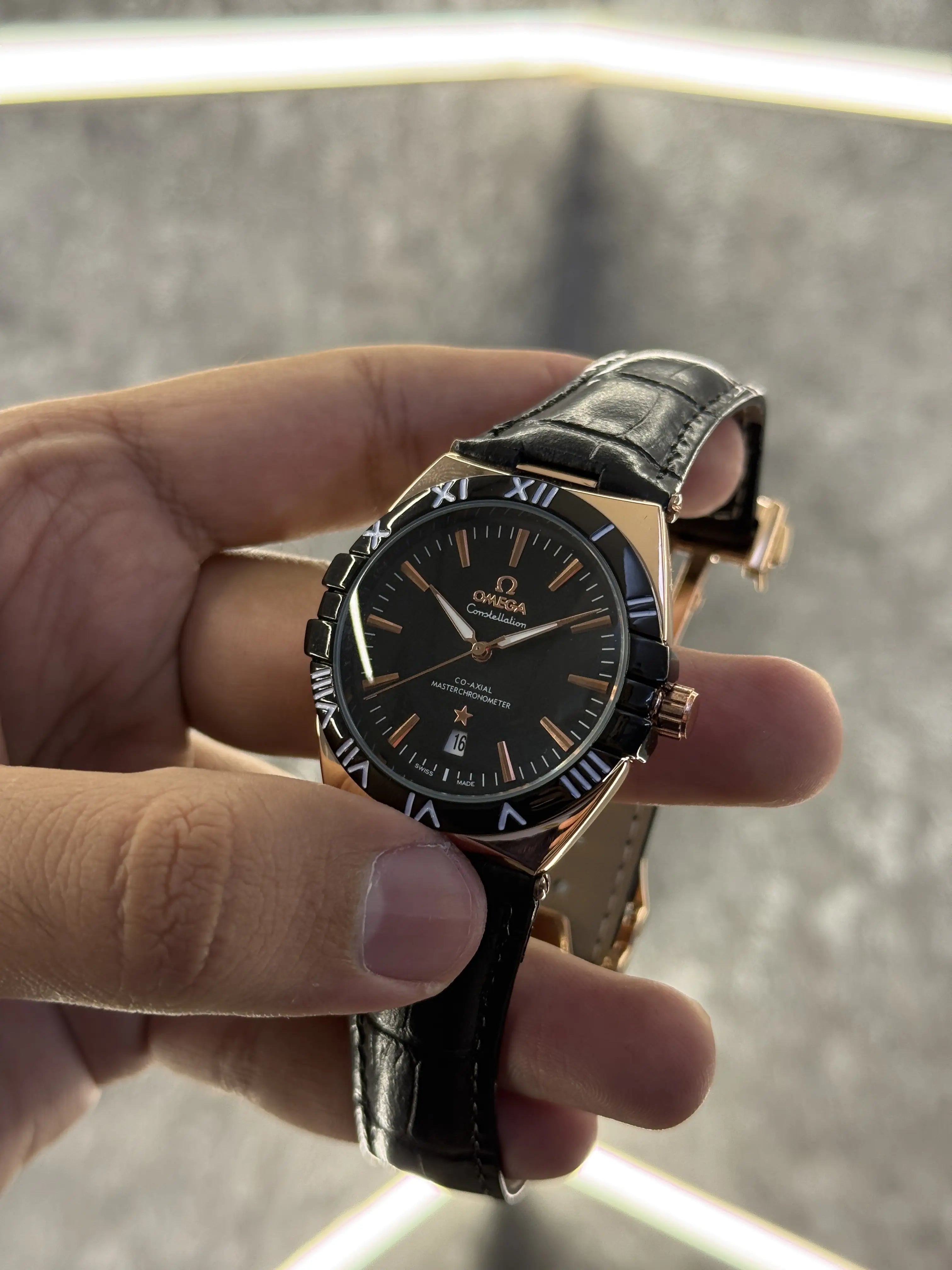 Omega Constellation Premium Black Gold