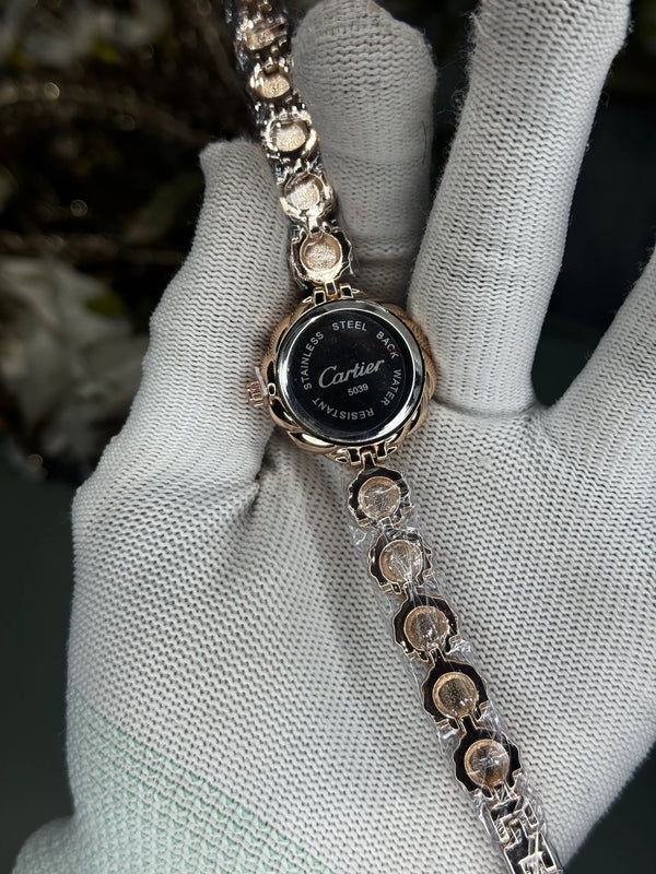 Cartie r Rose Gold Diamond Premium Ladies Watch