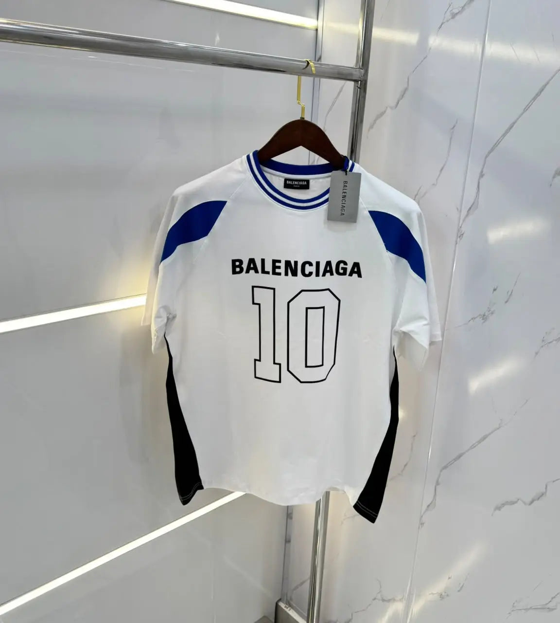 Balenciaga x NBA White Back Print Imported Oversized T-Shirt Main image