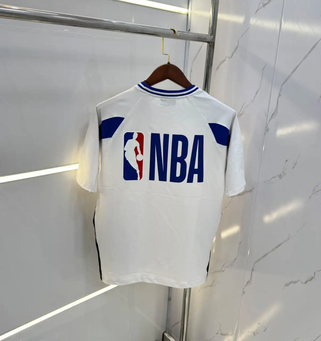 Balenciaga x NBA White Back Print Imported Oversized T-Shirt