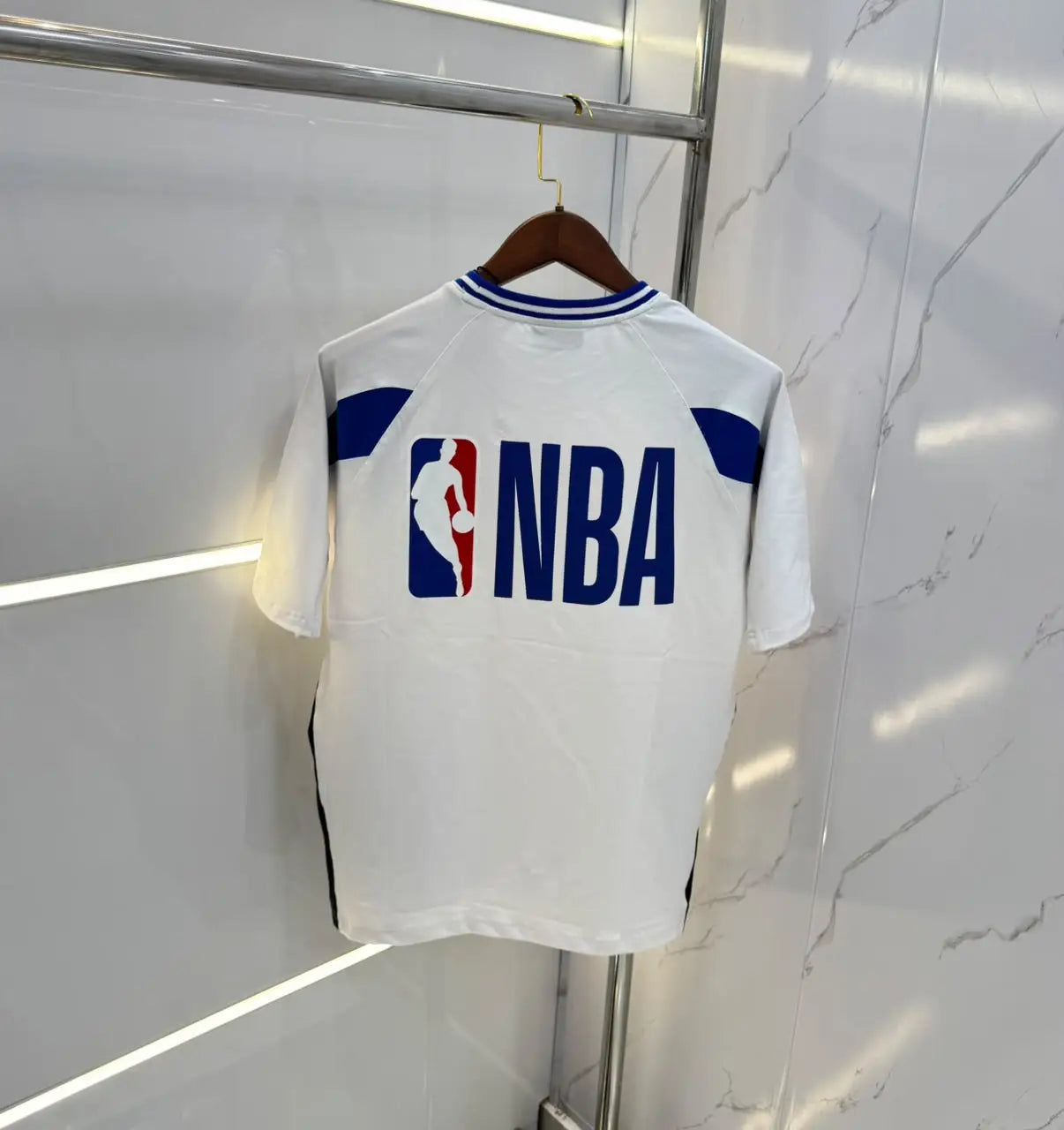 Balenciaga x NBA White Back Print Imported Oversized T-Shirt