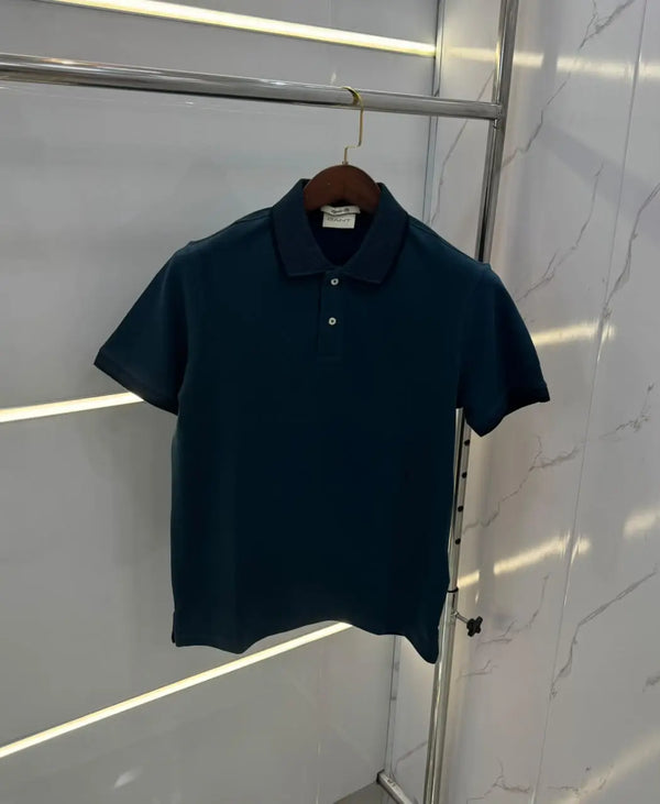 Gant Green Logo Work Premium Polo T-shirt