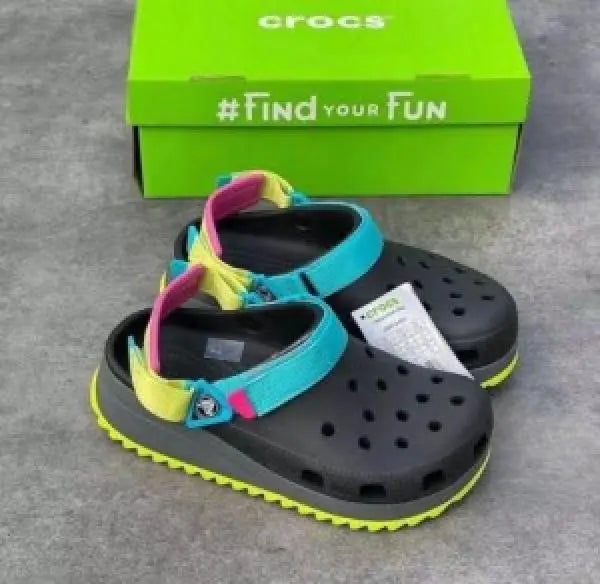 CROCS Classic HIKER CLOGS BLACK MULTI (FIX)