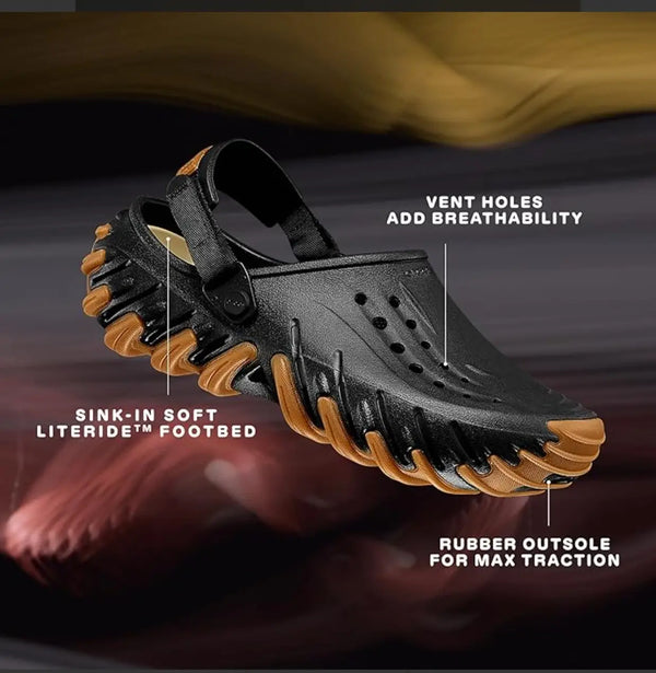 CROCS Echo Gum RO Clogs BLACK (FIX)