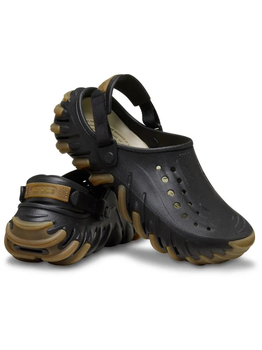 CROCS Echo Gum RO Clogs BLACK (FIX)
