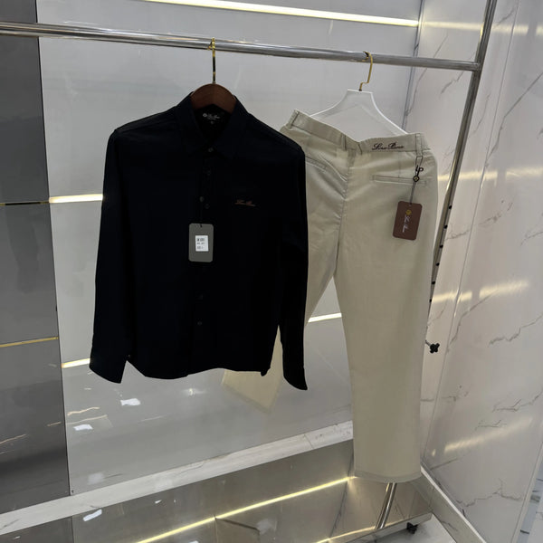 Loro Piana Black Beige Italian Imported Combo