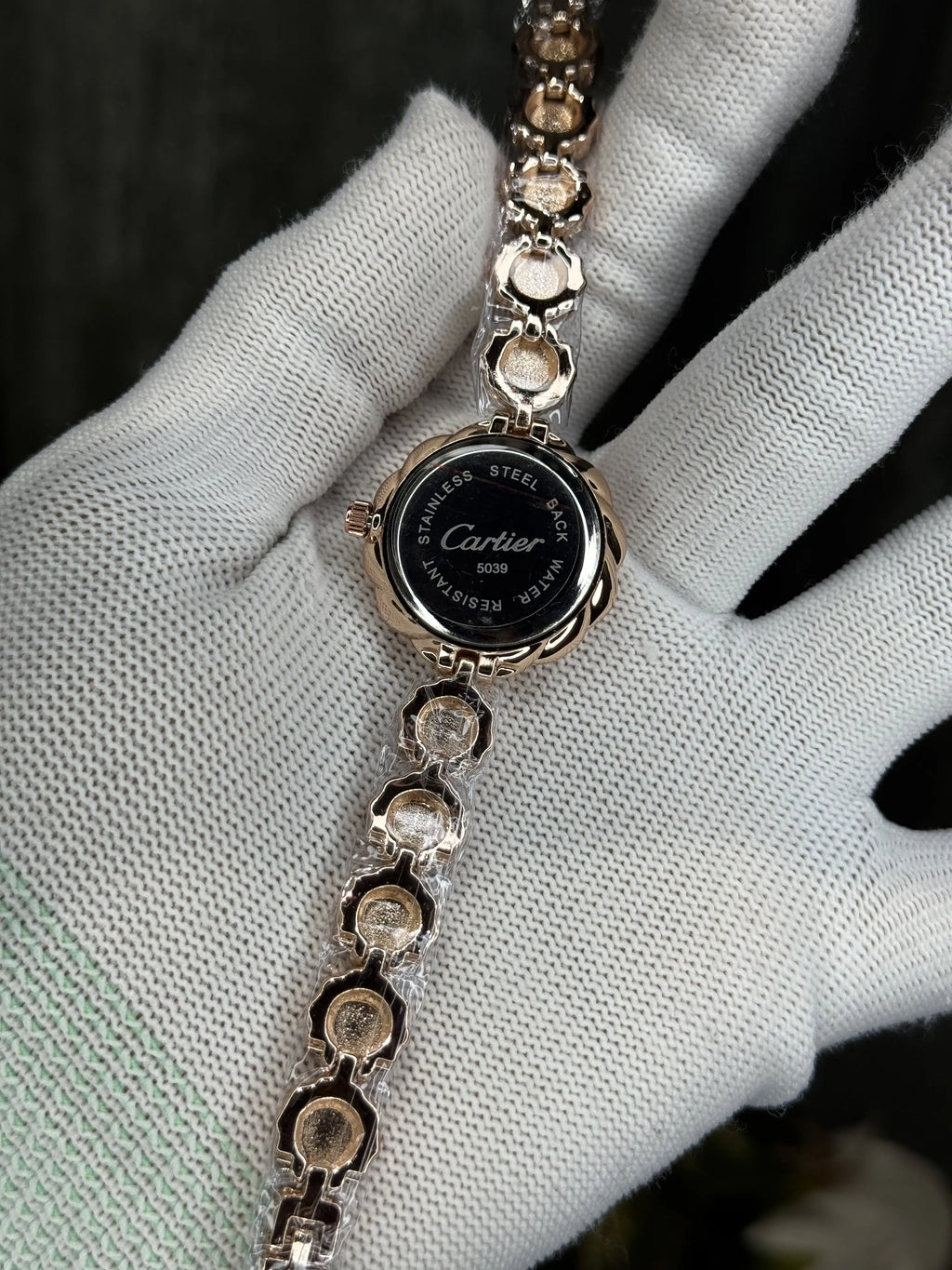 Cartie r RoseGold Black Diamond Premium Ladies Watch