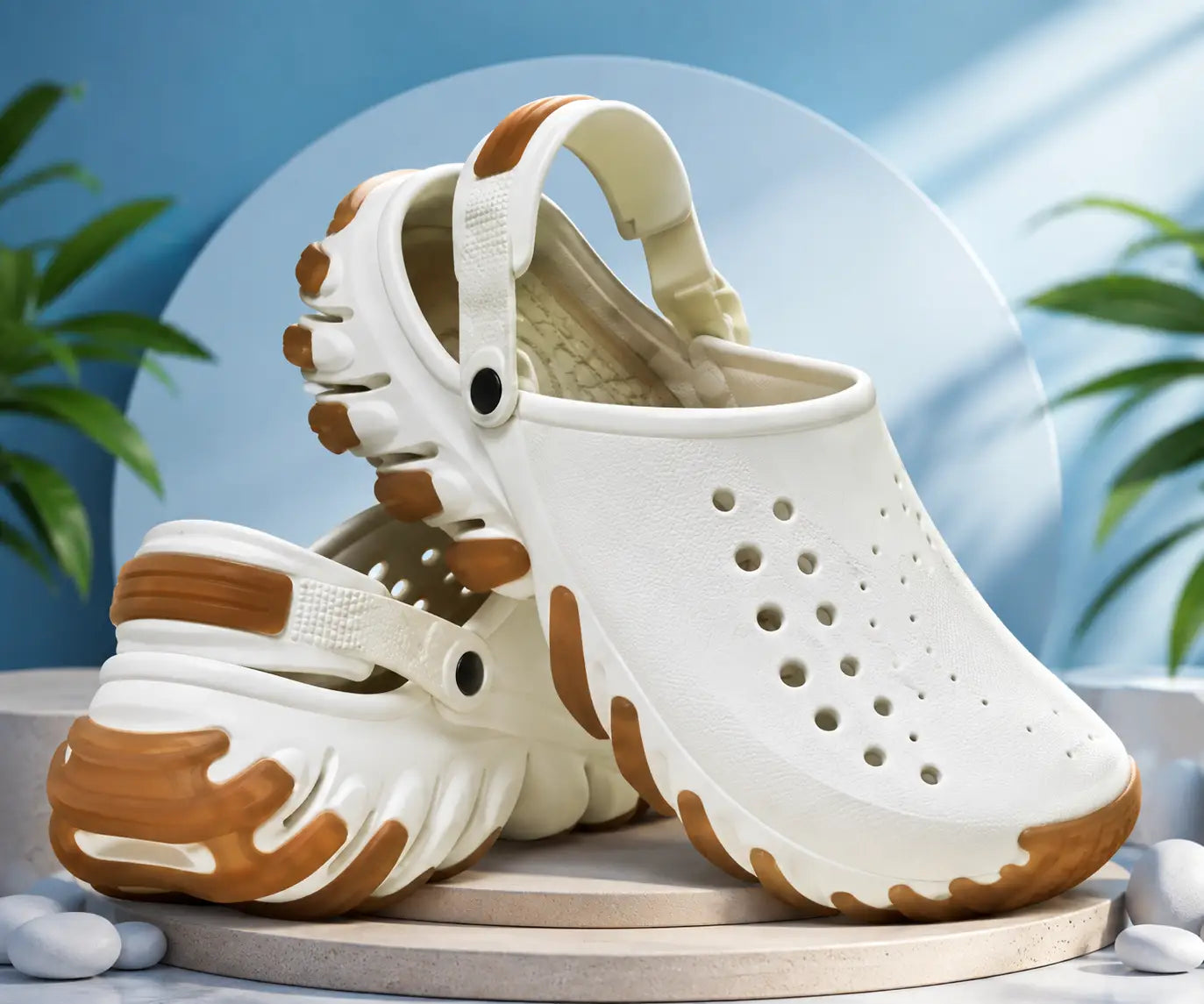 CROCS Echo Gum RO Clogs CHALK WHITE (FIX)