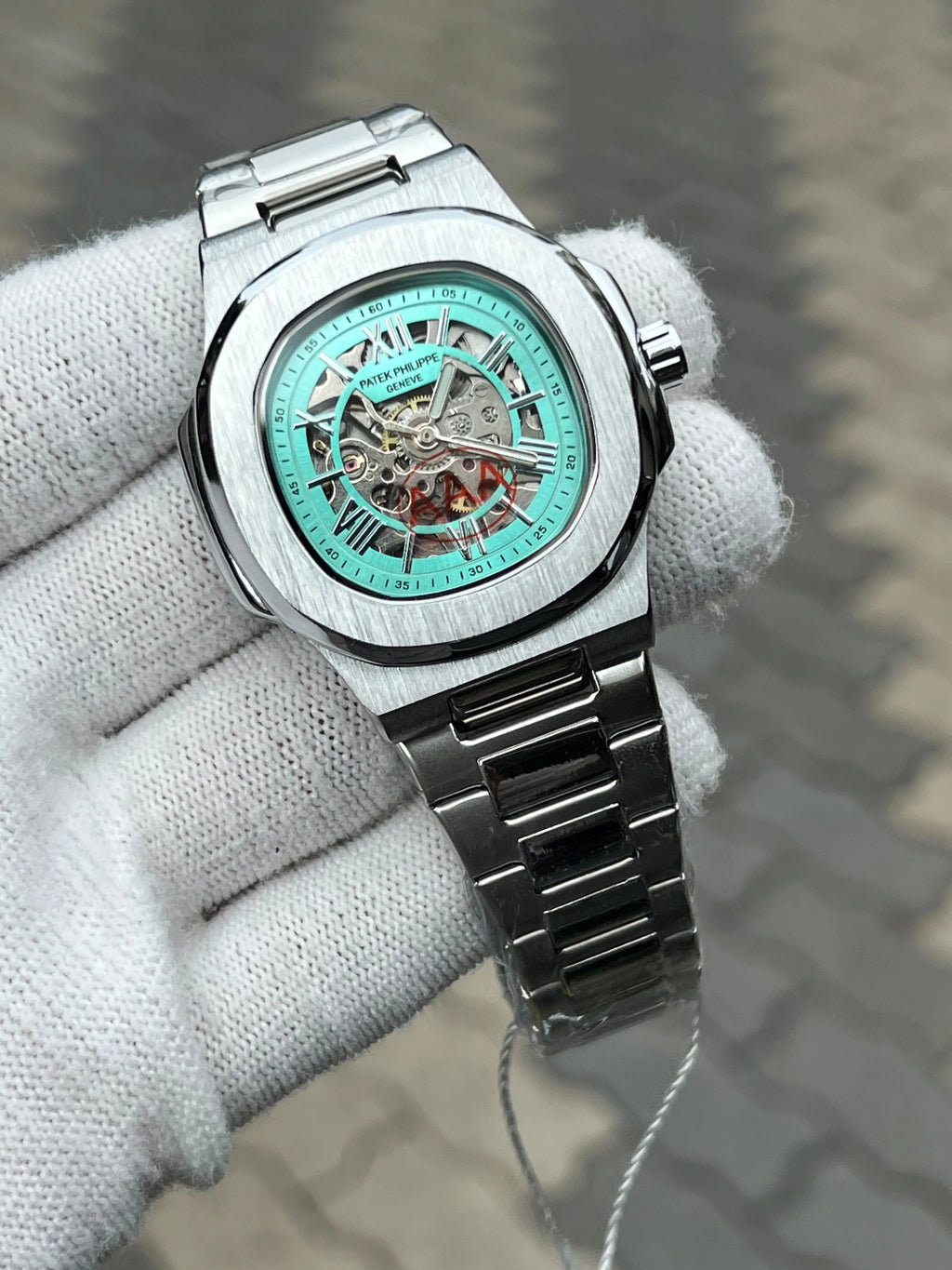 Patek Phillippe Automatic Skeleton Tiffany Blue 