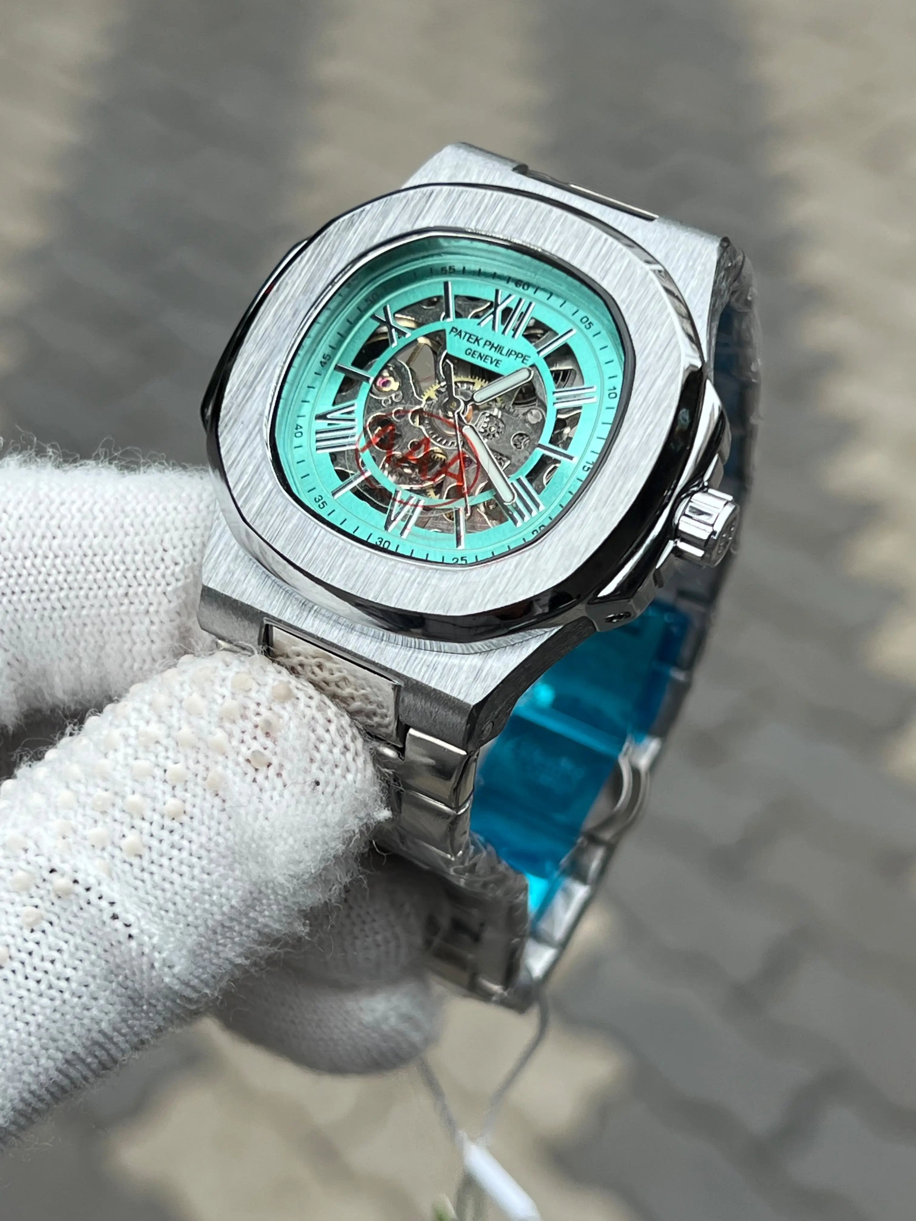 Patek Phillippe Automatic Skeleton Tiffany Blue 