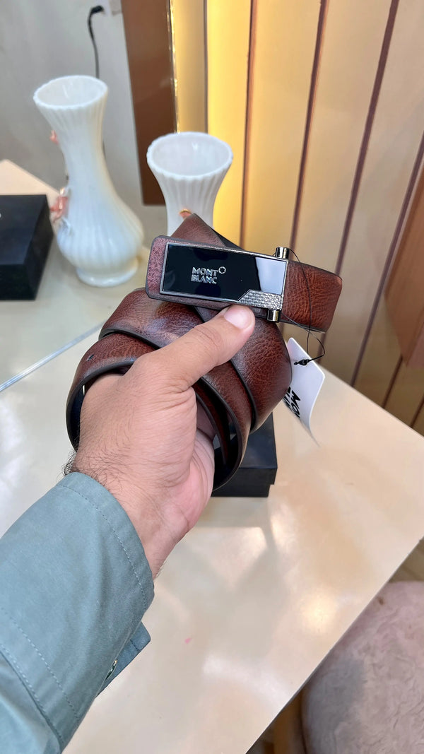 MONT BLANC PREMIUM QUALITY IMP BELTS WITH OG BOX 