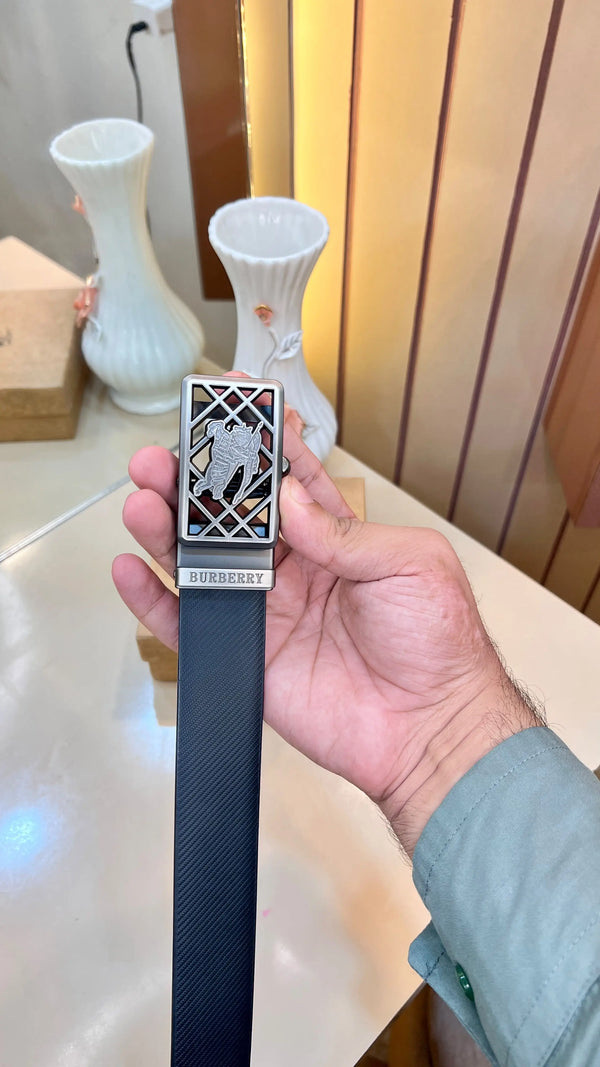 BB BURBERRY PREMIUM QUALITY IMP AUTOLOCK REVERSEABLE BELT WITH OG BOX 