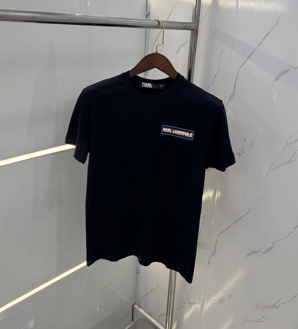 Karl Lagerfeld Black Logo Work Premium T-Shirt