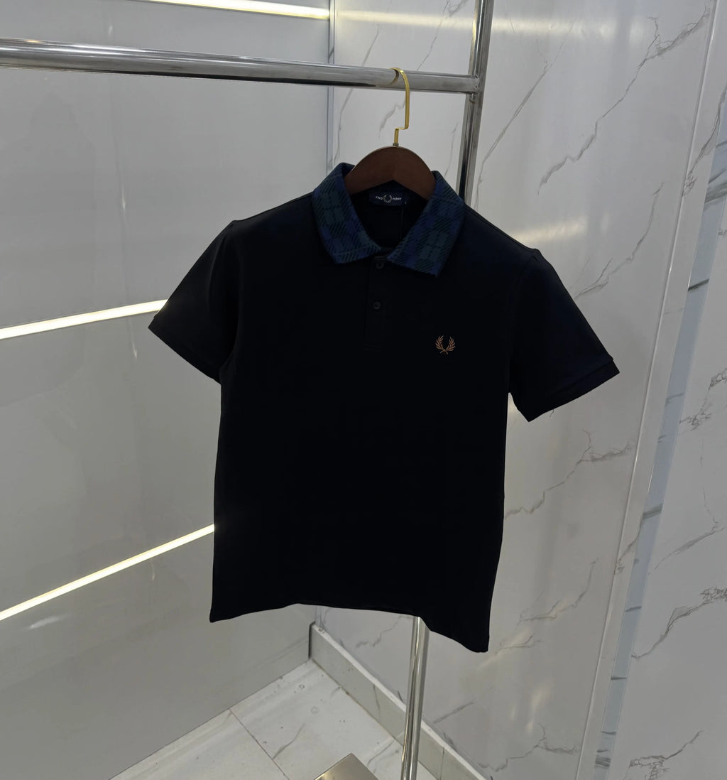 Fredperr y Black Logo Work Premium Polo T-shirt