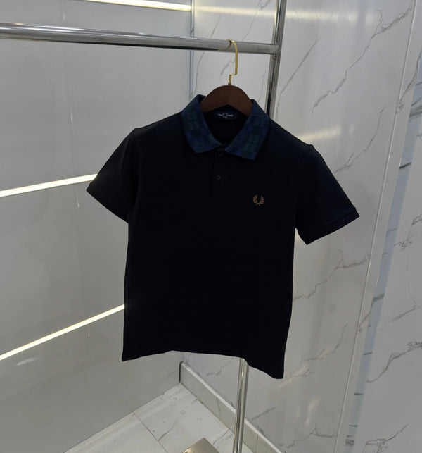 Fredperr y Black Logo Work Premium Polo T-shirt