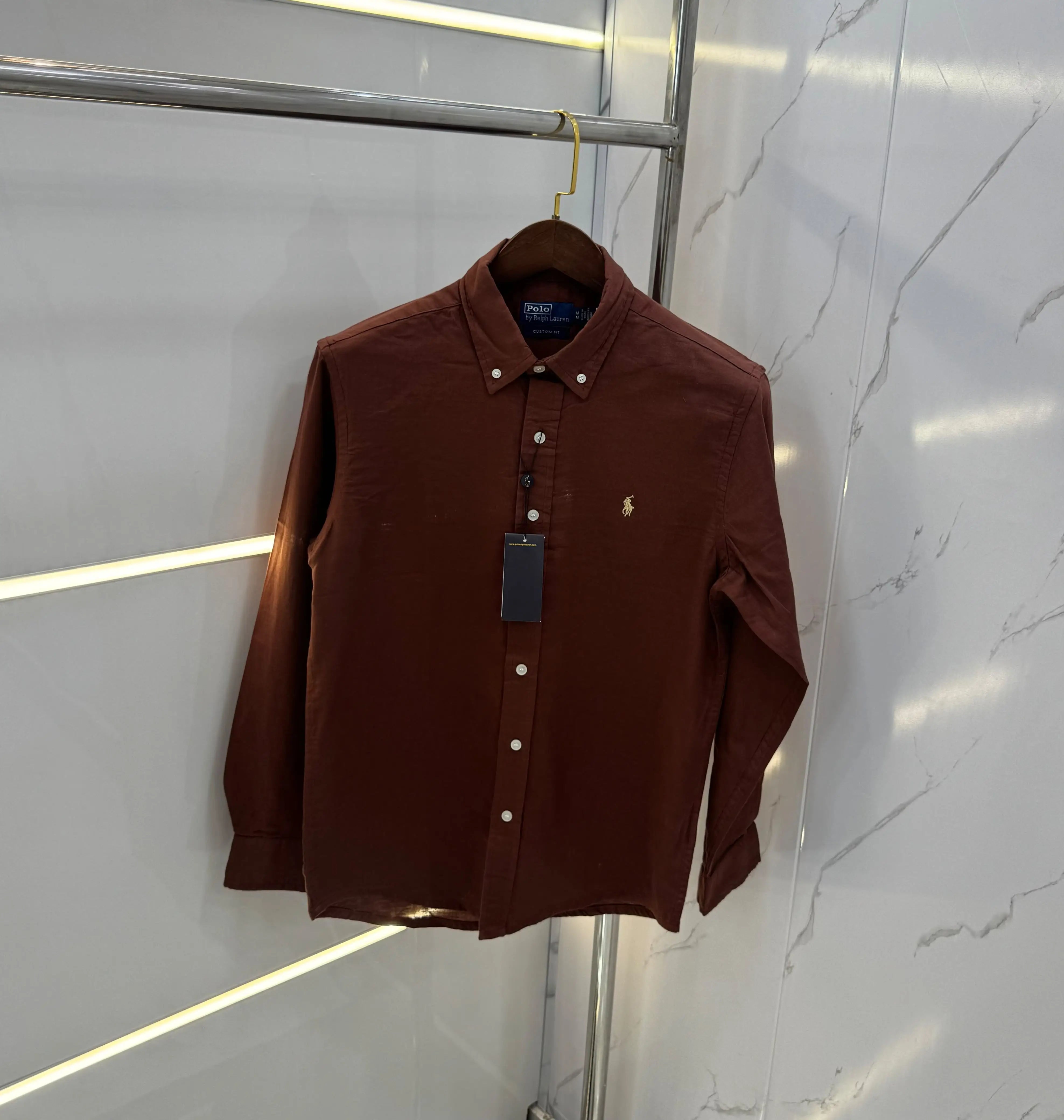 Ralph Lauren Coffee brown Premium cotton Shirt Secondary image