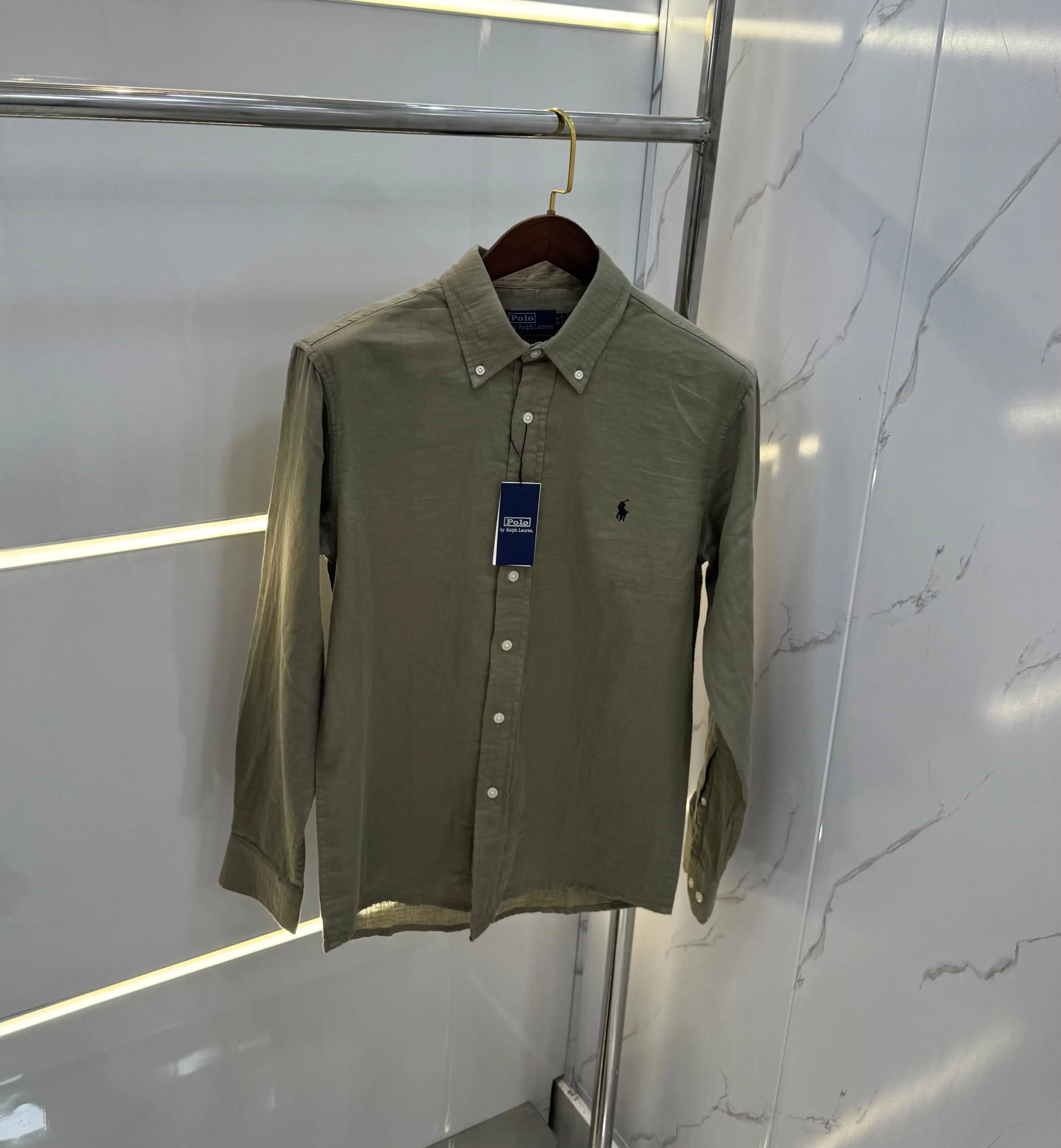 Ralp h Lauren Olive Premium cotton Shirt