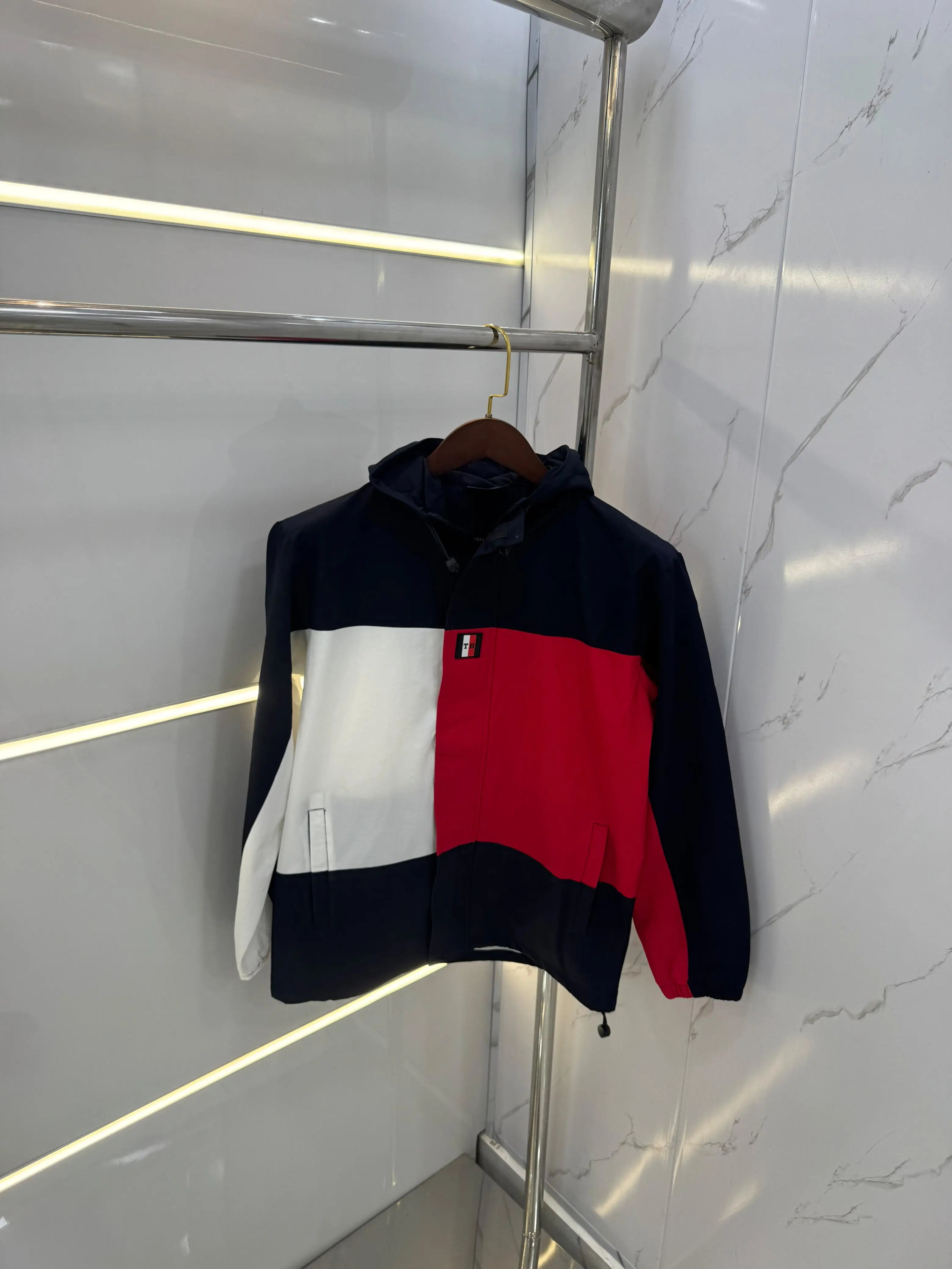 Tomm y Hilfiger Navy Imported Premium Bomber Jacket Secondary image